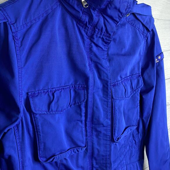 Tatras Womens Aurora Hooded Military Utility Jacket Blue size Small Medium - Picture 5 of 15